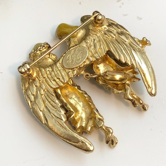 Vintage Kirks Folly Angel Brooch - Picture 5 of 5